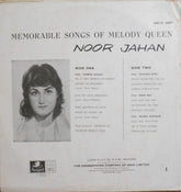 Noor Jehan - Memorable Songs Of Melody Queen (Vinyl) Image